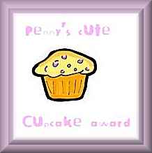 Penny's Cute Cupcake Award
