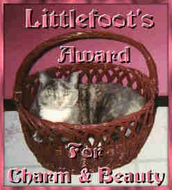 Little Foot's Award for Charm & Beauty