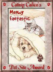 Meowy Fantastic Pet Site Award