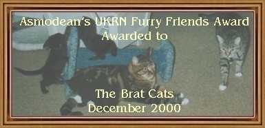 Asmodean's UKRN Furry Friends Award